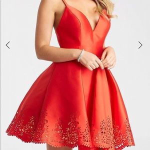 Jovani Red Homecoming Dress